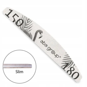 Aba Group Pilnik do paznokci Łódka Szary Slim 150/180 1 sztuka