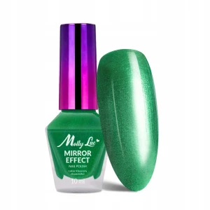 MollyLac Mirror Effect Lakier metaliczny efekt lustra nr 01 zielony 10ml