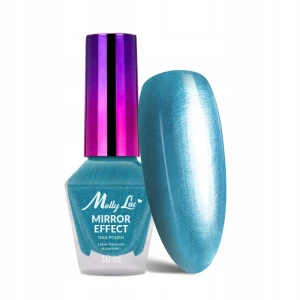 MollyLac Mirror Effect Lakier metaliczny efekt lustra nr 02 niebieski 10ml