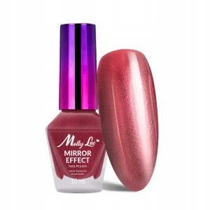 MollyLac Mirror Effect Lakier metaliczny efekt lustra nr 09 czerwony 10ml