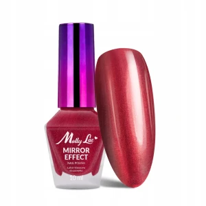 MollyLac Mirror Effect Lakier metaliczny efekt lustra nr 10 czerwony 10ml