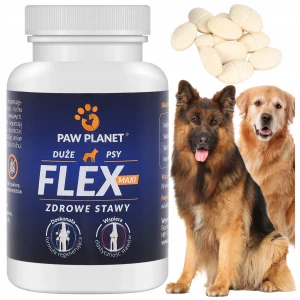 Paw Planet Suplement na Stawy dla Dużych Psów Flex Maxi kolagen kwas hialuronowy 120 tabl