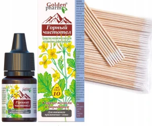 Glistnik Górski Jaskółcze Ziele płyn na modzele 20ml zestaw