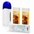 Depilacja zestaw 2x wosk ItalWax Honey Flex podgrzewacz paski (1).jpg