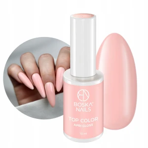 Boska Nails Top Hybrydowy No Wipe Cover Apri Brzoskwinia 10ml