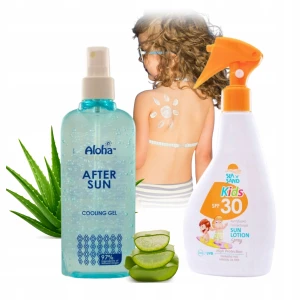 MadiS Zestaw Ochronny dla Dzieci Balsam SPF30 i Żel po Opalaniu