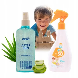 MadiS Zestaw Ochronny dla Dzieci Balsam SPF50 i Żel po Opalaniu