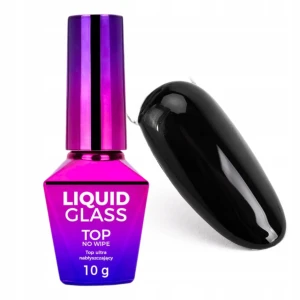 Molly Nails Top Hybrydowy Nabłyszczający No Wipe Liquid Glass Clear 10g
