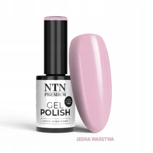 NTN Premium Lakier do Paznokci Hybrydowy 547 Purple Nude pudrowy fioletowy limitowany 5g