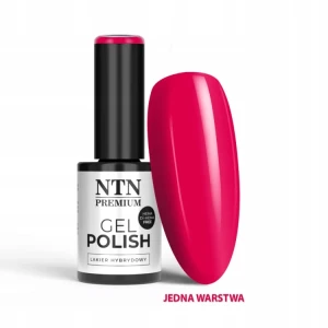NTN Premium Lakier do Paznokci Hybrydowy 552 Red malinowy czerwony limitowany 5g