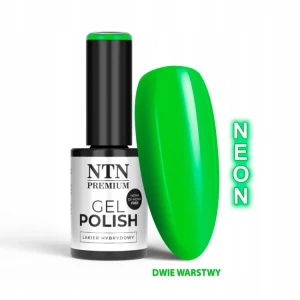 NTN Premium Lakier do Paznokci Hybrydowy 567 Neon Green zielony neonowy na lato 5g