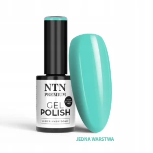 NTN Premium Lakier do Paznokci Hybrydowy 95 Turquoise niebieski na lato 5g